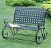 International Caravan Iron Scroll Double Rocker - Antique Black - 3474-ep