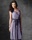 Pleated knit dress