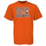 Reebok Cleveland Browns Orange Believe in the Browns T-shirt