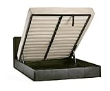 from Ottoman Double Storage Bed Gas Lift 4 6 Ottoman 46 Gas Lift Storage Double Bed Black Faux House2Home