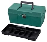 Stack-On GMG-13 13-Inch Multi-Purpose Handy Storage Box with Tote Tray, Green