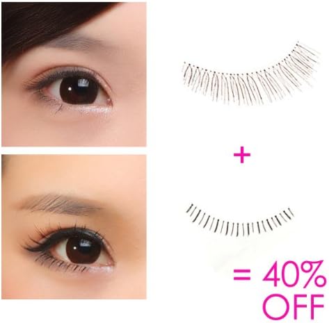 Unilashes One Set Including Upper Eyelashes and Lower Eyelashes Natural Looking for Sale F1001&f21001