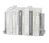 Stainless steel bookends (stainless steel) (5.85H x 4.68W x 4.68D)