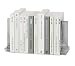 Stainless steel bookends (stainless steel) (5.85H x 4.68W x 4.68D)