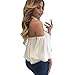 Sunward(TM) Women Sexy Off Shoulder Long Sleeve T Shirt (XXLarge, White)