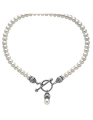 Sterling Silver 11 mm Pearl Necklace 18"