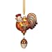 Reed & Barton Three French Hens Blown Glass Ornament