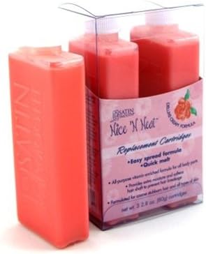 Satin Smooth Nice N Neat Large Wax Cartridges 3 Count (Deluxe) (3 Pack)
