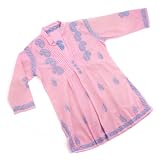 Girl's Embroidered Pink Tunic||EVAEX