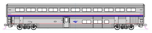 HO Superliner I Coach, Amtrak/Phase IVb #34020