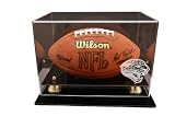 JACKSONVILLE JAGUARS OFFICIAL AUTOGRAPH FOOTBALL DISPLAY CASE