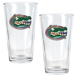 Florida Gators NCAA 2pc Pint Ale Glass Set by Great American Products