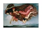 Night and Sleep (Detail) - Evelyn De Morgan Art Print Poster - 26 x 19.25