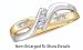 Jewelry : Stunning 2 Tone Gold Diamond Promise Ring w/ Round And Baguette Cut Diamonds