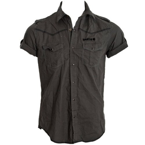 Soul Cal Short Sleeve Compo II Shirt - Black - Mens - X-Large
