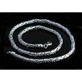 Versilberte K�nigskette DUBAI 60 cm aus Kupfer versilbert - M�nnerkette Halskette Kette Halsschmuck Schmuck f�r den Mann M�nnerschmuck Herrenschmuck Herren Kupferkette Kupferschmuck M�nnergeschenk Herrengeschenk Silberkette (versilbert)