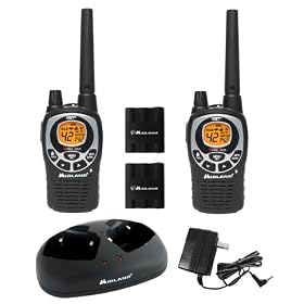 Midland GXT740VP3&nbsp;42-Channel 34-Mile GMRS with NOAA All Hazard /Weather Alert,&nbsp;Rechargeable Batteries, and Dual Desktop charger (Pair)