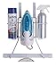 Organize It All 0751W Ironing Board Hanger with Storage, Wall-Mount/Over-The-Door, 1 Pack, White