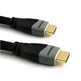 Ikuna Advanced High Speed 2.5M HDMI Cable with Ethernet PRO GOLD BLACK (1.4a Version, 3D) WITH ETHERNET COMPATIBLE WITH 1.3,1.3b,1.3c, 1080P, XBOX 360, SONY PS3, SKY, VIRGIN BOX, DVD, Blu-ray, LCD, PLASMA & LED TV's AND ALSO SUPPORTS 3D TV, 2.5 Meterby Cablesson