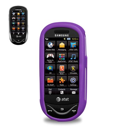 New Fashionable Perfect Fit Hard Protector Skin Cover Cell Phone Case for PCD Razzle TXT8030 Verizon - Purple