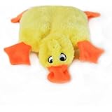 ZippyPaws Squeakie Pad No Stuffing Plush Dog Toy, Duck