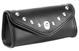 ALC Saddlebags 8066A-H Lone Star Premium Leather High Mount Windshield Bag with Studs