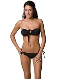Tyler Rose Swimwear - Black Bikini with Gold Mettalic - 2 Piece Swimsuits for Women - Bikini Top and Bottom