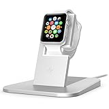 Twelve South HiRise Stand for Apple Watch   Charge, Protect and Dock your Apple Watch, Silver