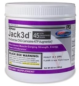 USPLabs Jacked Grape Bubblegum 45 Servings Jack3d Pre Workout USP Labs