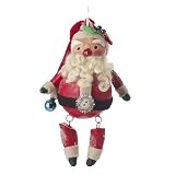 Penny McAllister Jointed Santa Christmas Ornament