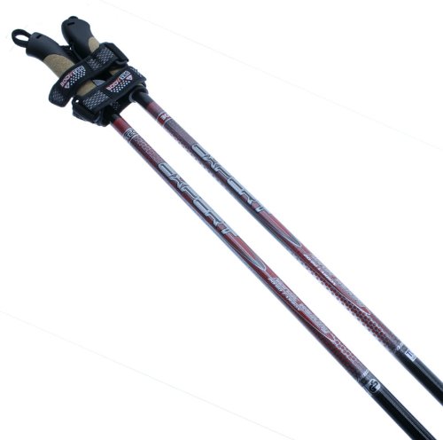 Nordic Skating Walking Blading Carbon Stoecke rot 120mm