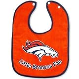 Denver Broncos 2-Tone Snap Baby Bib