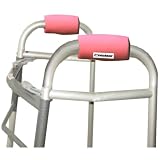 Crutcheze Bubblegum Pink Walker Padded Hand Grip Covers (Pr) Moisture Wicking, Antibacterial, Comfort, Fashion, Washable, Orthopedic Products Accessories