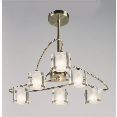 Sonata Chandelier in Antique Brass
