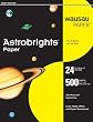 Wausau Astrobrights Heavy Duty Paper, 24 lb, 8.5 x 11 Inch, Solar Yellow, 500 Sheets (21538)