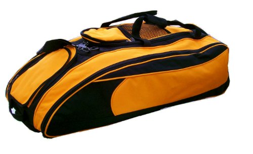 Black & Athletic Gold Cobra Softball Baseball Bat Equipment Roller Bag