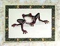 Art Poster Print - Tropical Sun Frog II - Artist: Elizabeth Herr- Poster Size: 16 X 20