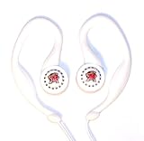 University of Maryland SportClip Earphones with Wind Up Storage Case for MP3, CD, DVD Players, White