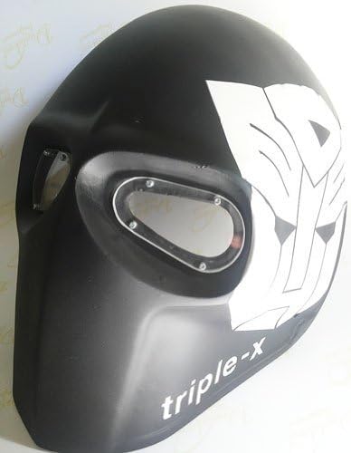 NEWWAR Battlefield Mask - Autobot Army of Two Custom Goalie Full Face Mask Protect Mask for Airsoft, Paintball, BB Gun, War Game, Halloween Party, Hunting Wargame, Costume Cosplay Airsoft Mask and Prop Mask and All Military Purpose