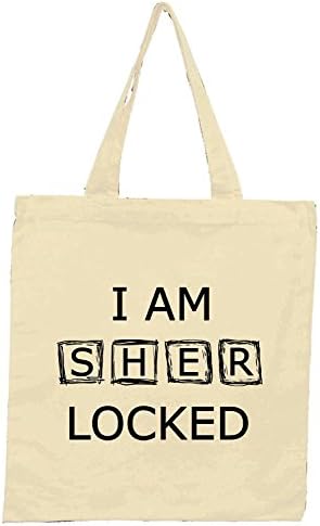 I Am Sherlocked Canvas Reusable Tote Bag