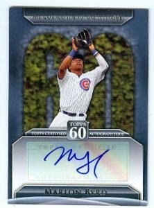 Marlon Byrd Autographed/Hand Signed baseball card (Chicago Cubs) 2011 Topps #T60A-MB