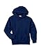 Hanes 7.8 oz Youth COMFORTBLEND EcoSmart Fleece Pullover Hood, Navy, Medium,Navy,Medium