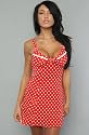 Betsey Johnson The Let's Polka Slip in Layla Rose,Intimates for Women