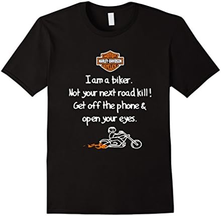 Men's I am A Biker Not Your Next Road Kill T-Shirt 2XL Black