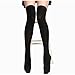 Kingfansion Womens Girls Fashion Opaque Over Knee Thigh High Elastic Socks (Black)