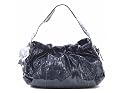 Baby Phat Shiny Grey Patent Gathers Large Hobo Handbag