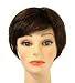 10 Short Darkest Brown Tipped with Dark Auburn boy cut synthetic wig