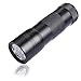 BOGZON 12 LED Ultraviolet Flashlight, Handheld Pets Urine & Stains Detector, UV Counterfeit Currency Detector, Scorpion Hunter & Finder, Powered by AAA Batteries (Not Included), Black