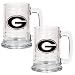 Georgia Bulldogs NCAA 2pc 15oz Glass Tankard Set by Great American Products