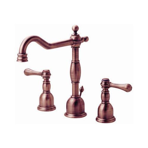 Danze D306457AC Opulence Two Handle Widespread Lavatory Faucet, Antique Copper